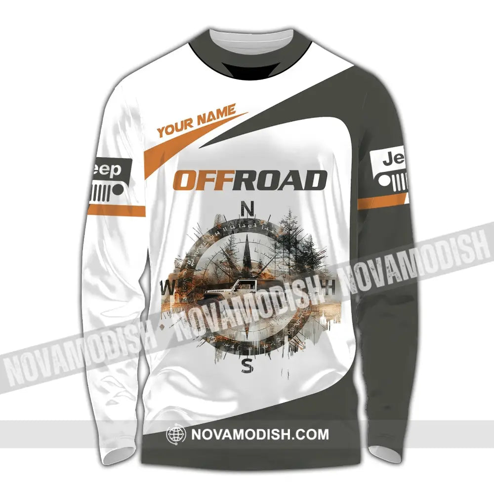 Unisex Shirt Custom Name Jeep Gladiator Polo Long Sleeve / S T-Shirt