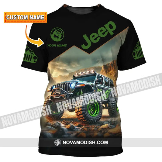 Unisex Shirt Custom Name Jeep Gladiator Polo Long Sleeve T-Shirt