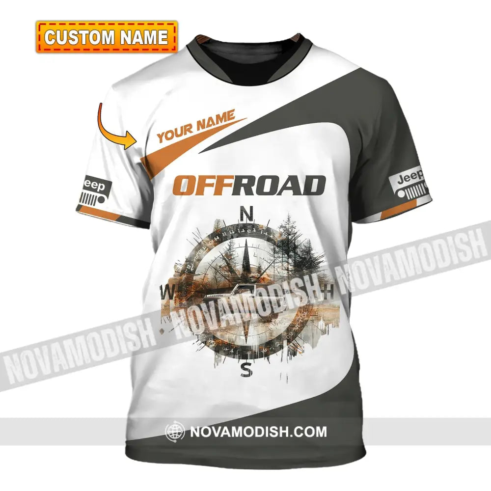 Unisex Shirt Custom Name Jeep Gladiator Polo Long Sleeve T-Shirt