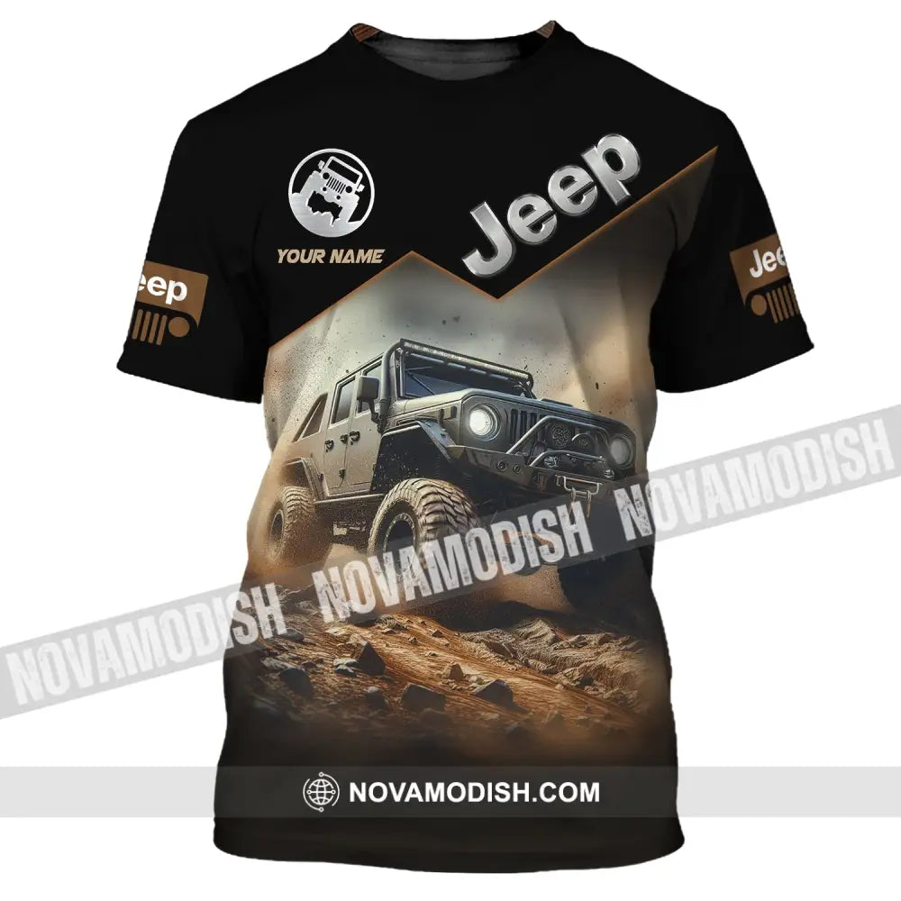 Unisex Shirt Custom Name Jeep Gladiator Polo Long Sleeve T-Shirt / S T-Shirt