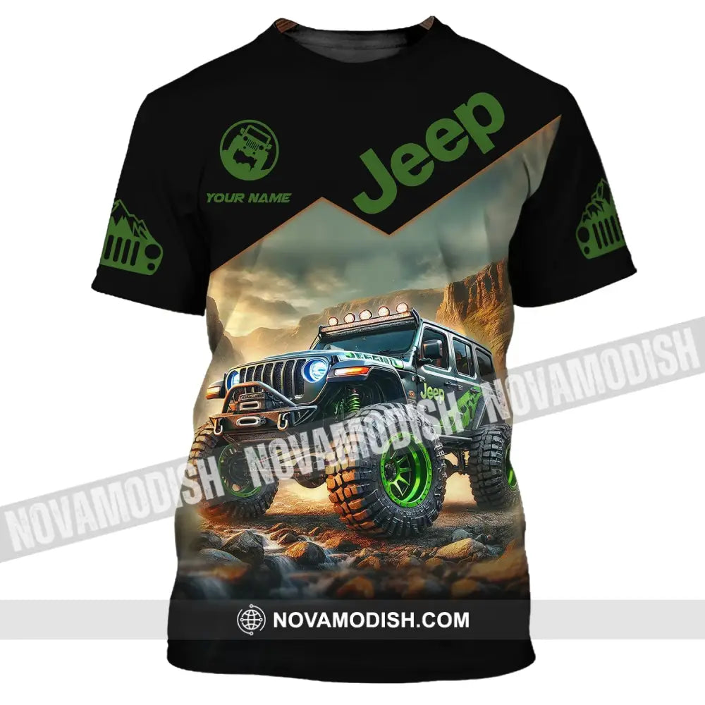 Unisex Shirt Custom Name Jeep Gladiator Polo Long Sleeve T-Shirt / S T-Shirt