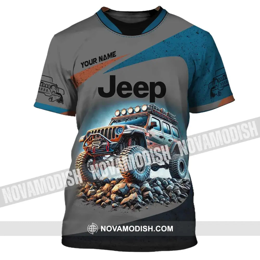 Unisex Shirt Custom Name Jeep Gladiator Polo Long Sleeve T-Shirt / S T-Shirt