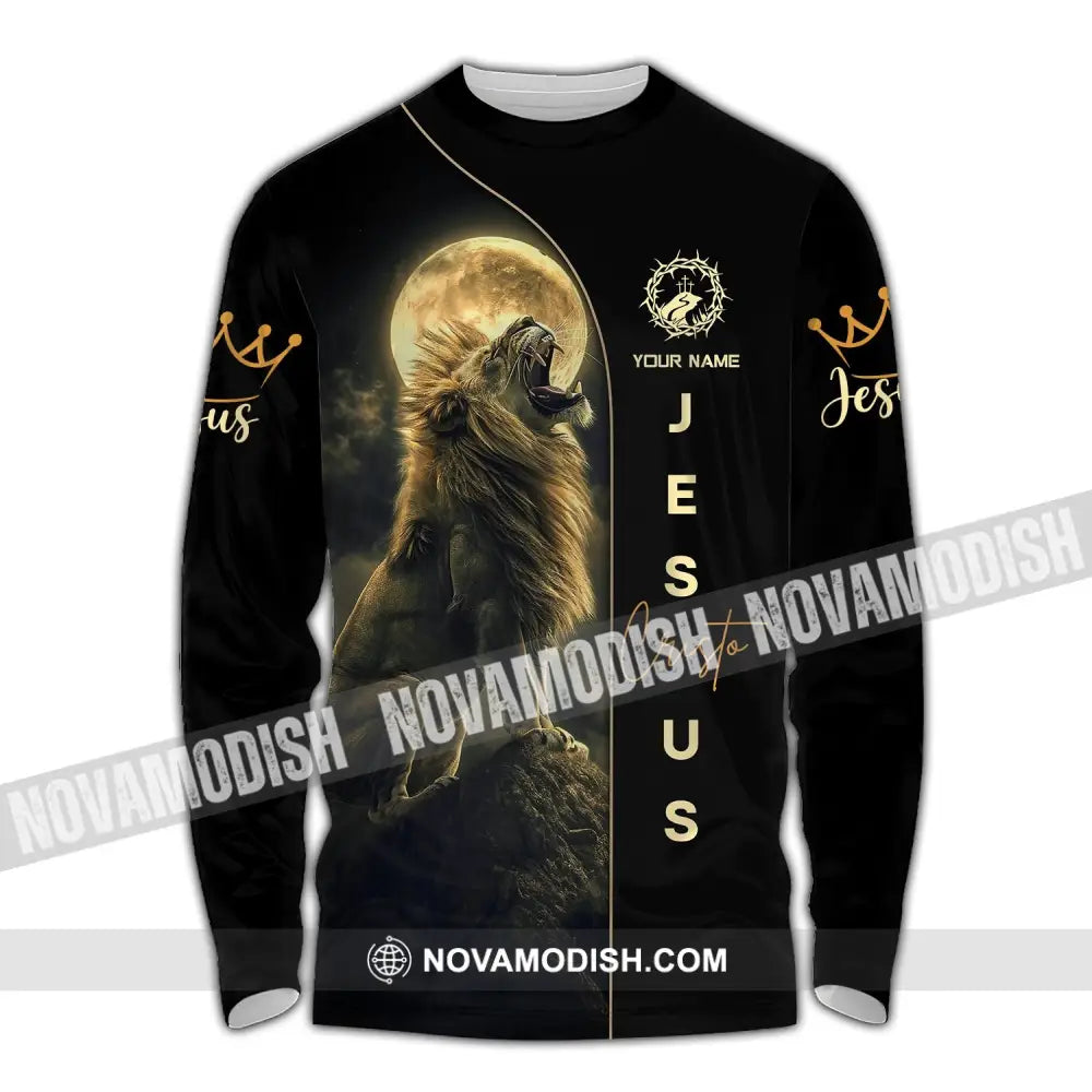 Unisex Shirt - Custom Name Jesus Crusto Long Sleeve / S T-Shirt