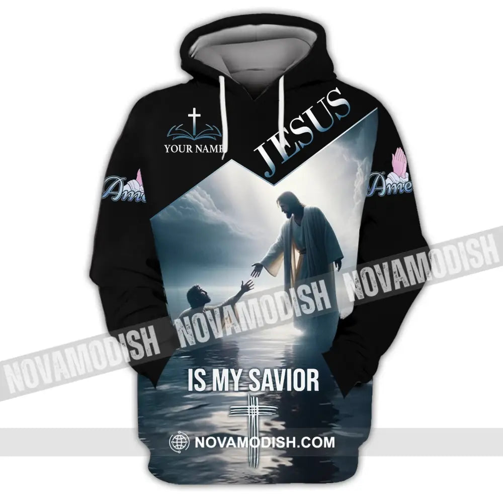 Unisex Shirt - Custom Name Jesus Is My Savior Saving Hoodie / S T-Shirt