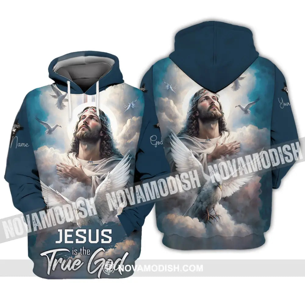 Unisex Shirt - Custom Name Jesus Is The True God Shirt Hoodie / S T-shirt