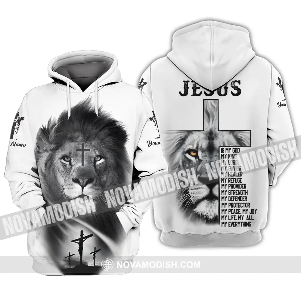 Unisex Shirt - Custom Name Jesus Light Shirt Jesus Is My God Hoodie / S T-shirt