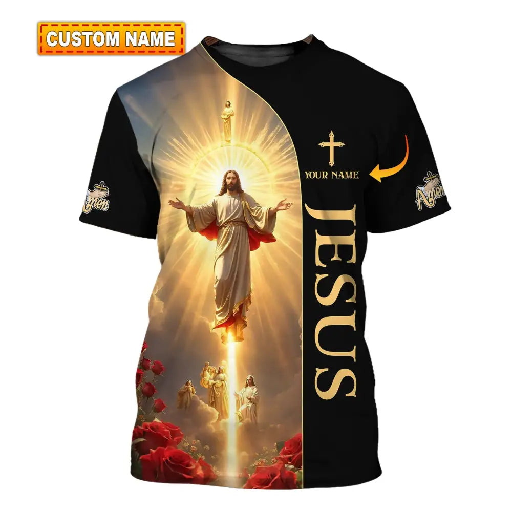 Unisex Shirt - Custom Name Jesus Light T-Shirt