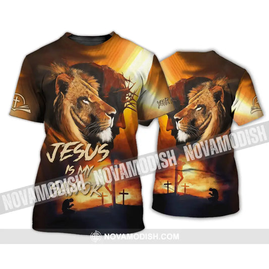 Unisex Shirt - Custom Name Jesus Shirt My Lion Savior T-Shirt / S T-shirt