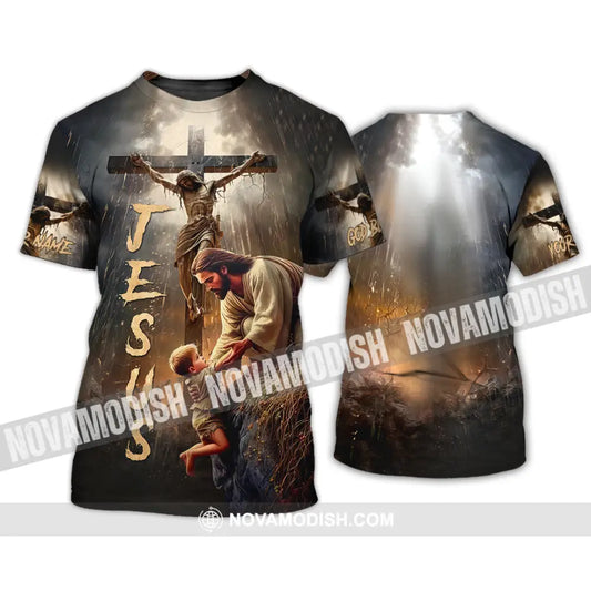 Unisex Shirt - Custom Name Jesus Saving Shirt T-Shirt / S T-shirt