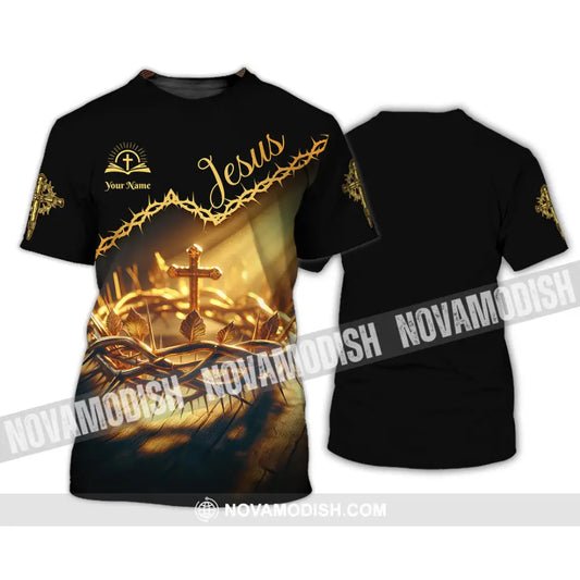 Unisex Shirt - Custom Name Jesus Thorny Branch Shirt T-Shirt / S T-shirt