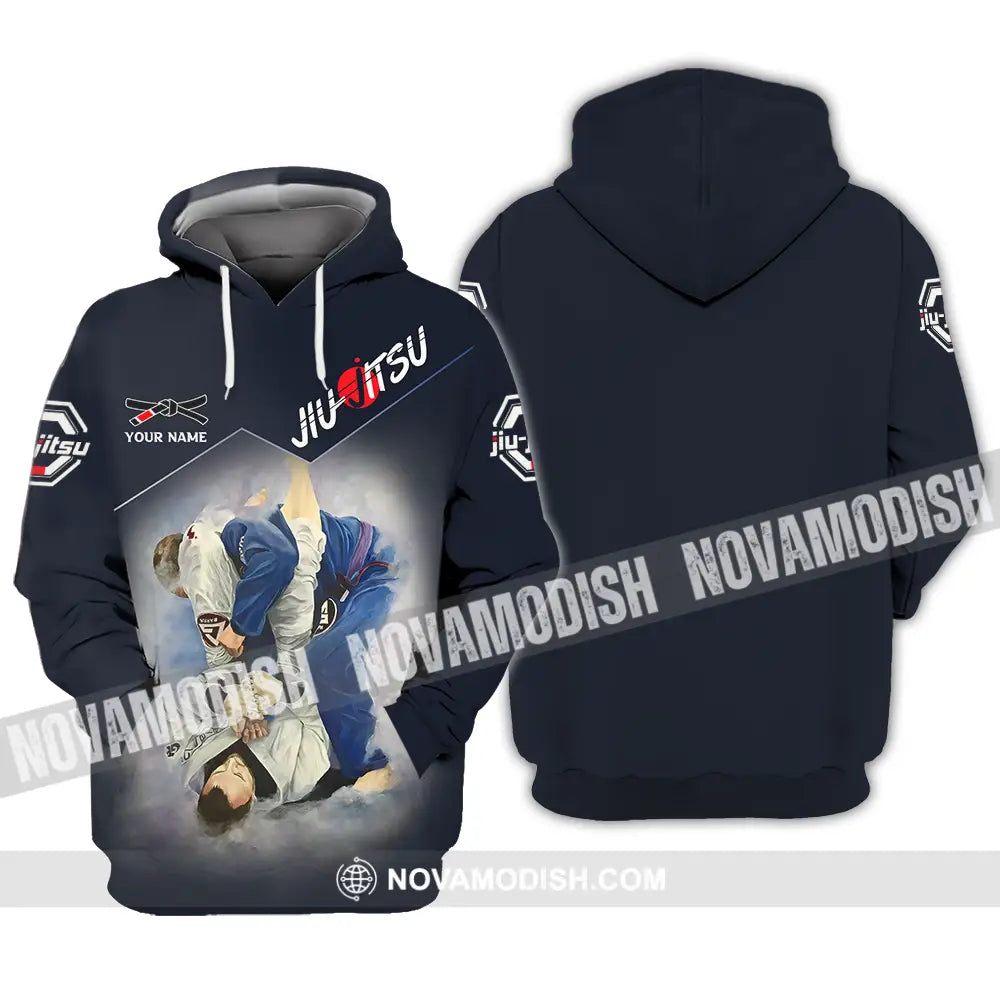 Unisex Shirt - Custom Name Jiu Jitsu Fighter Shirt Hoodie / S T-shirt