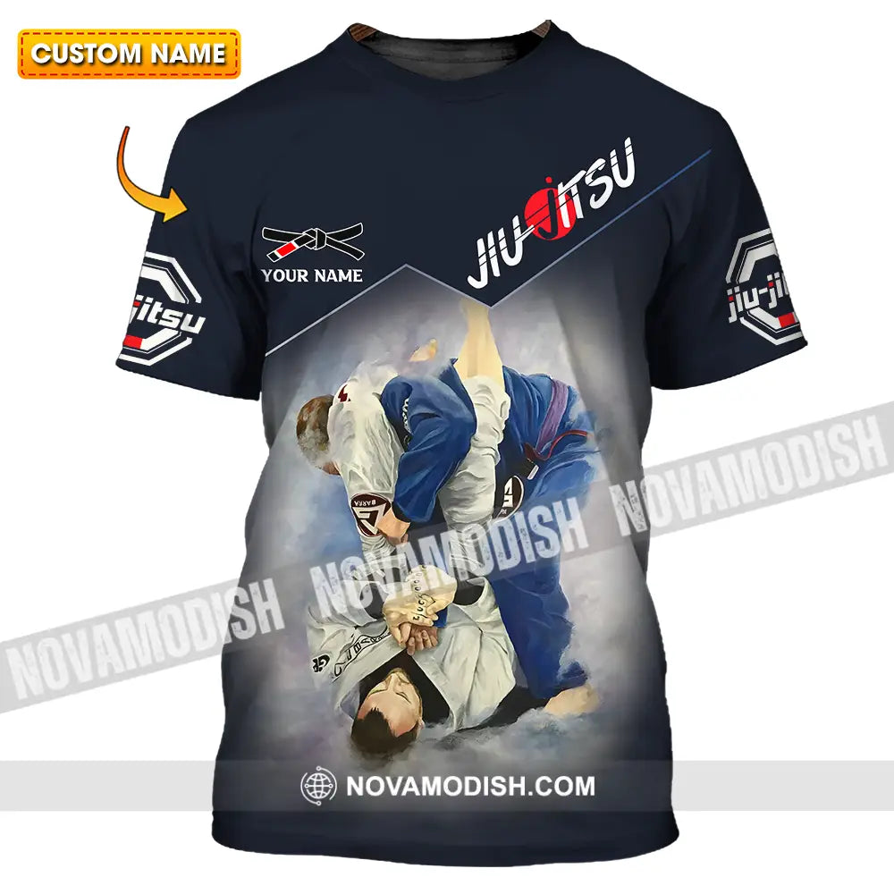 Unisex Shirt - Custom Name Jiu Jitsu Fighter Shirt T-shirt