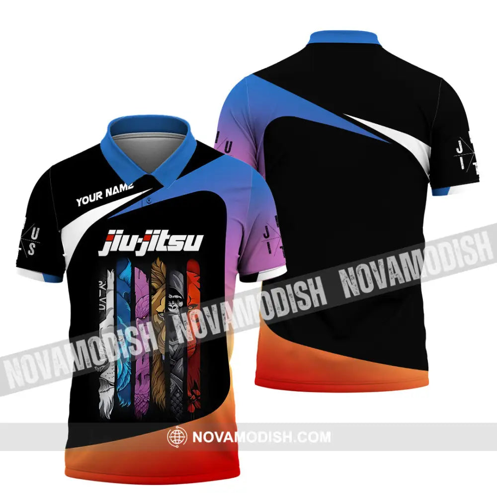 Unisex Shirt Custom Name Jiujitsu Lover Gift Polo / S T-Shirt