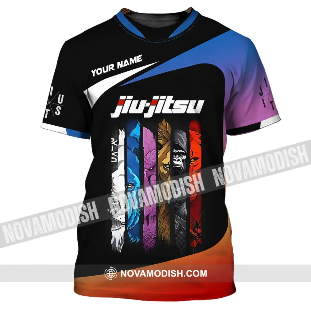 Unisex Shirt Custom Name Jiujitsu Lover Gift T-Shirt / S T-Shirt