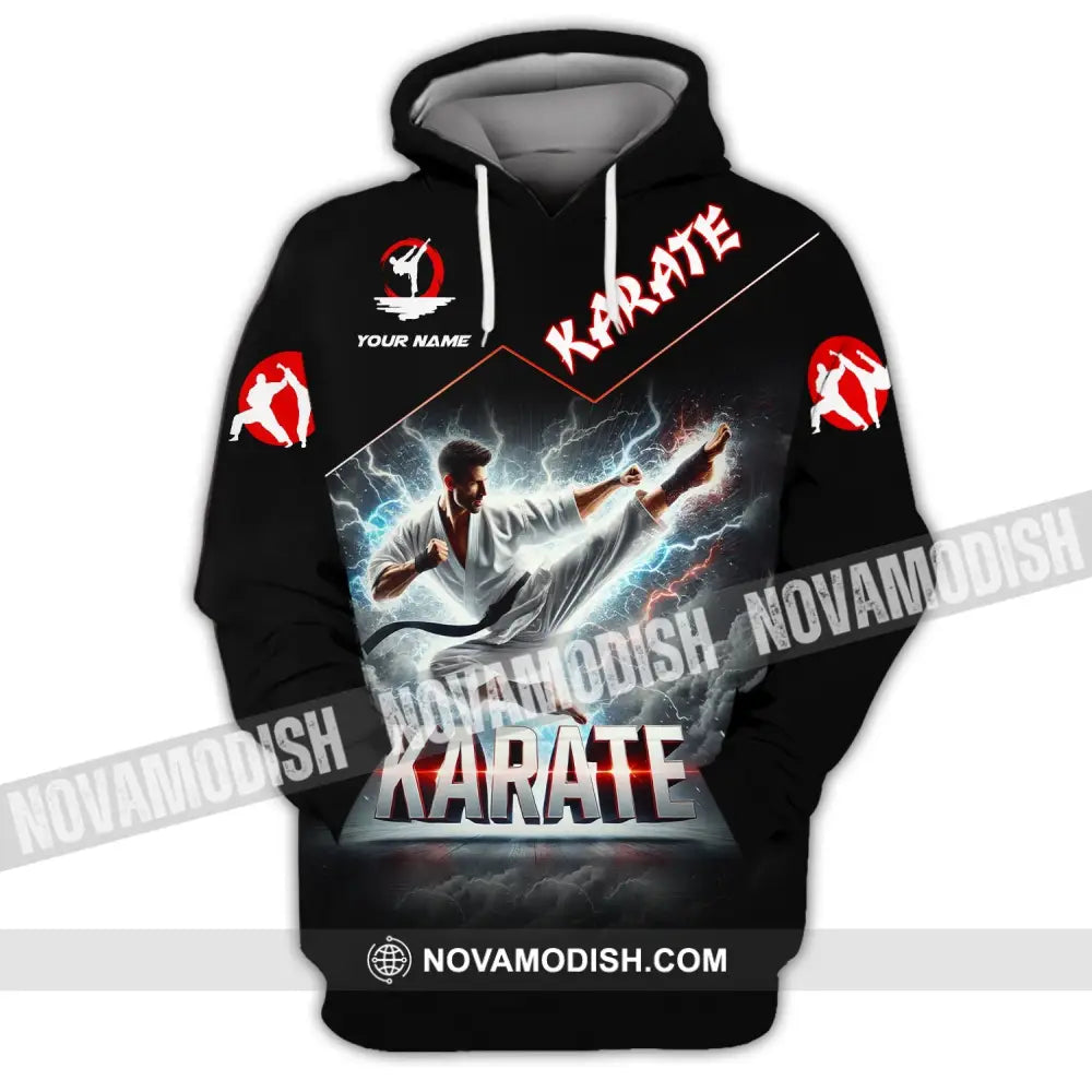 Unisex Shirt - Custom Name Karate Hoodie / S T-Shirt