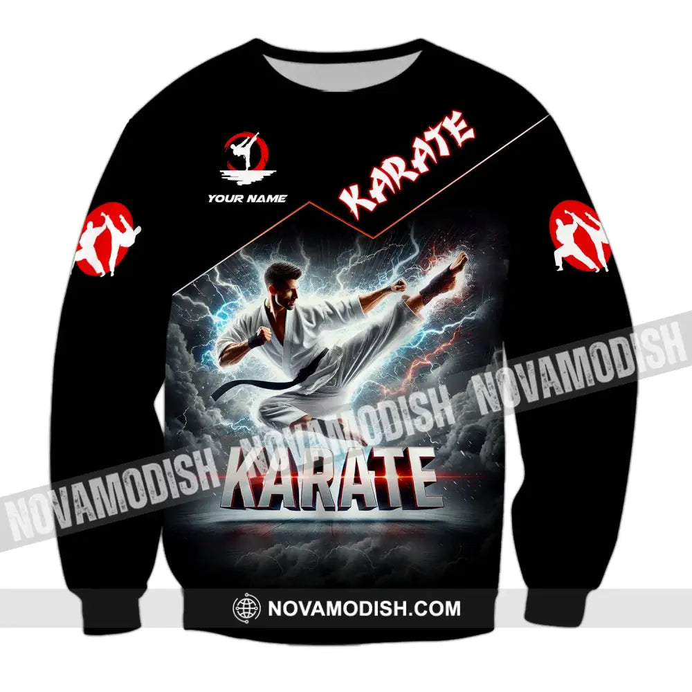 Unisex Shirt - Custom Name Karate Long Sleeve / S T-Shirt