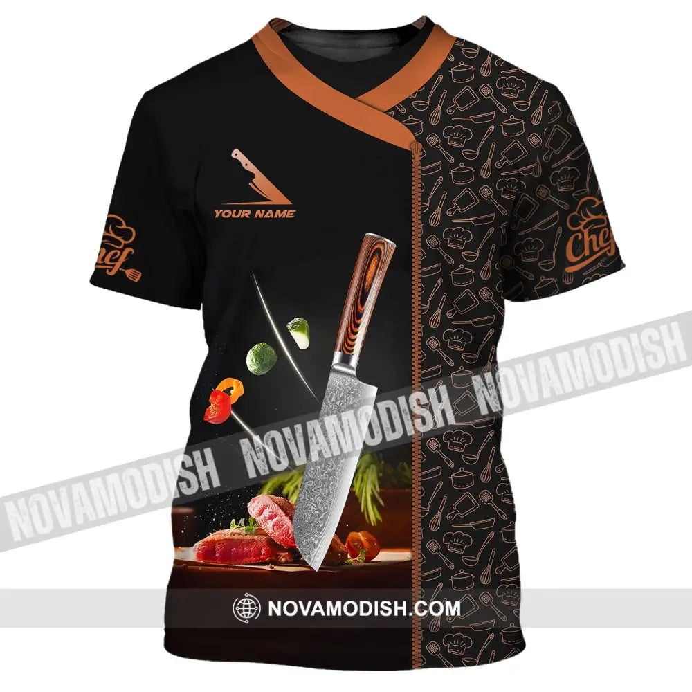 Unisex Shirt - Custom Name Shirt - Knife Of Chef T-Shirt / S T-shirt