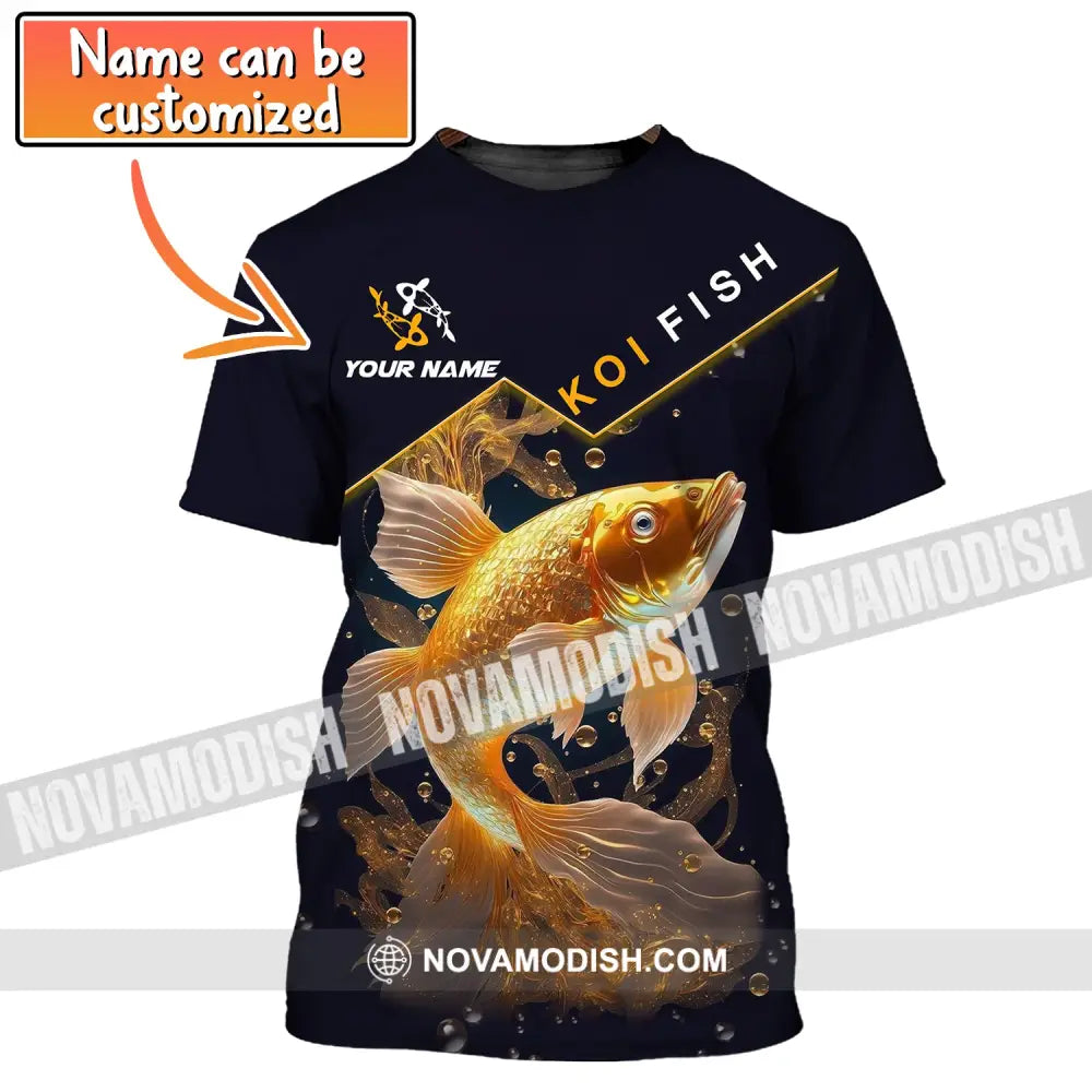 Unisex Shirt Custom Name Koifish T-Shirt Hoodie For Lover T-Shirt