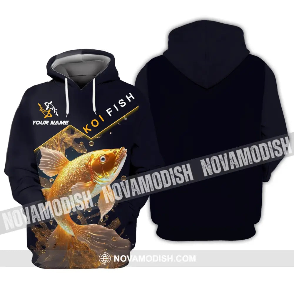 Unisex Shirt Custom Name Koifish T-Shirt Hoodie For Lover / S T-Shirt