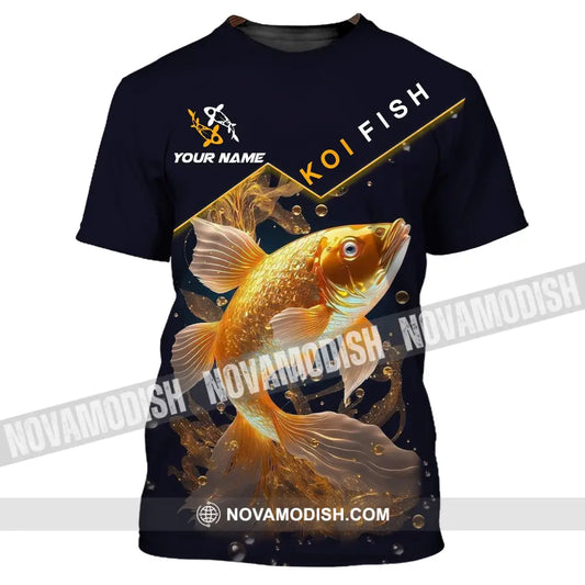 Unisex Shirt Custom Name Koifish T-Shirt Hoodie For Lover T-Shirt / S