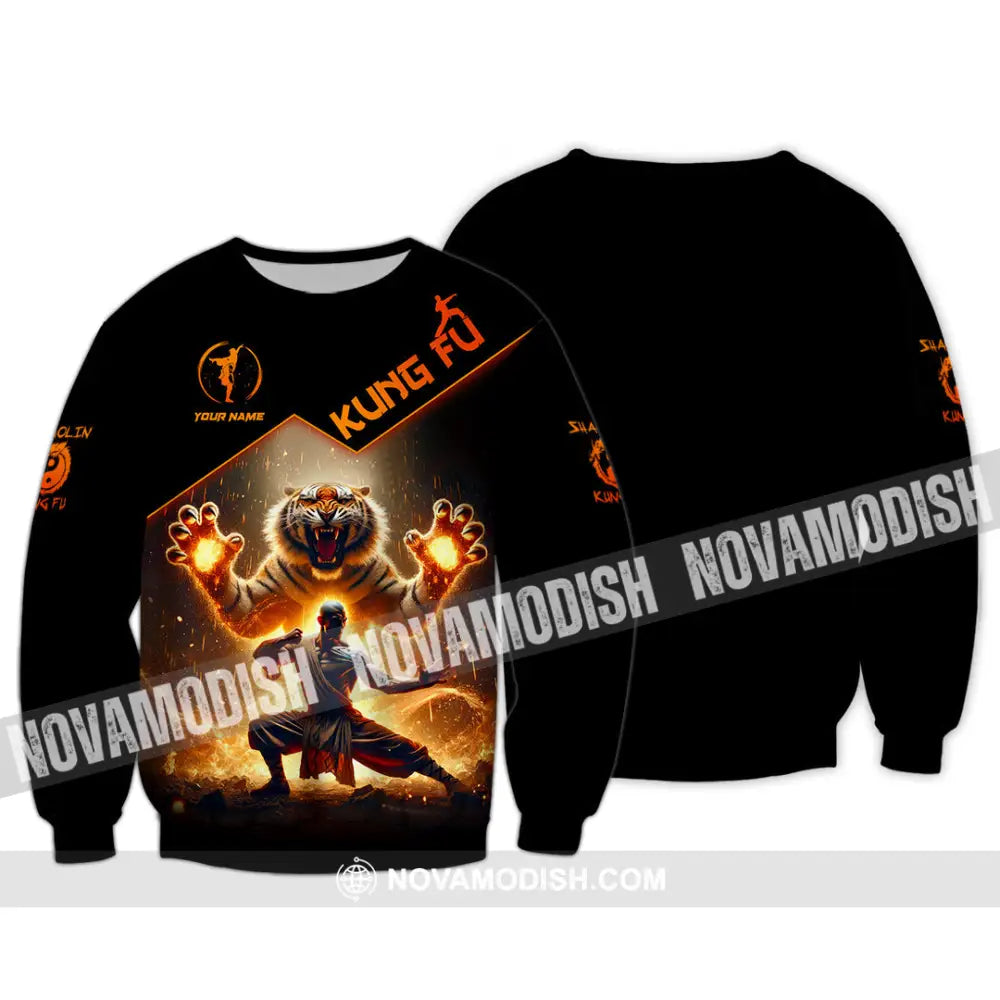 Unisex Shirt Custom Name Kung Fu Lover Gift Long Sleeve / S T-Shirt