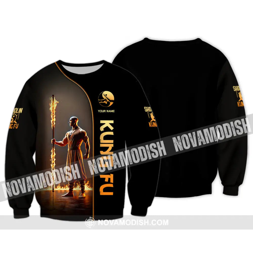 Unisex Shirt Custom Name Kung Fu Lover Gift Long Sleeve / S T-Shirt