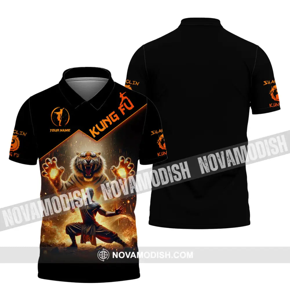 Unisex Shirt Custom Name Kung Fu Lover Gift Polo / S T-Shirt