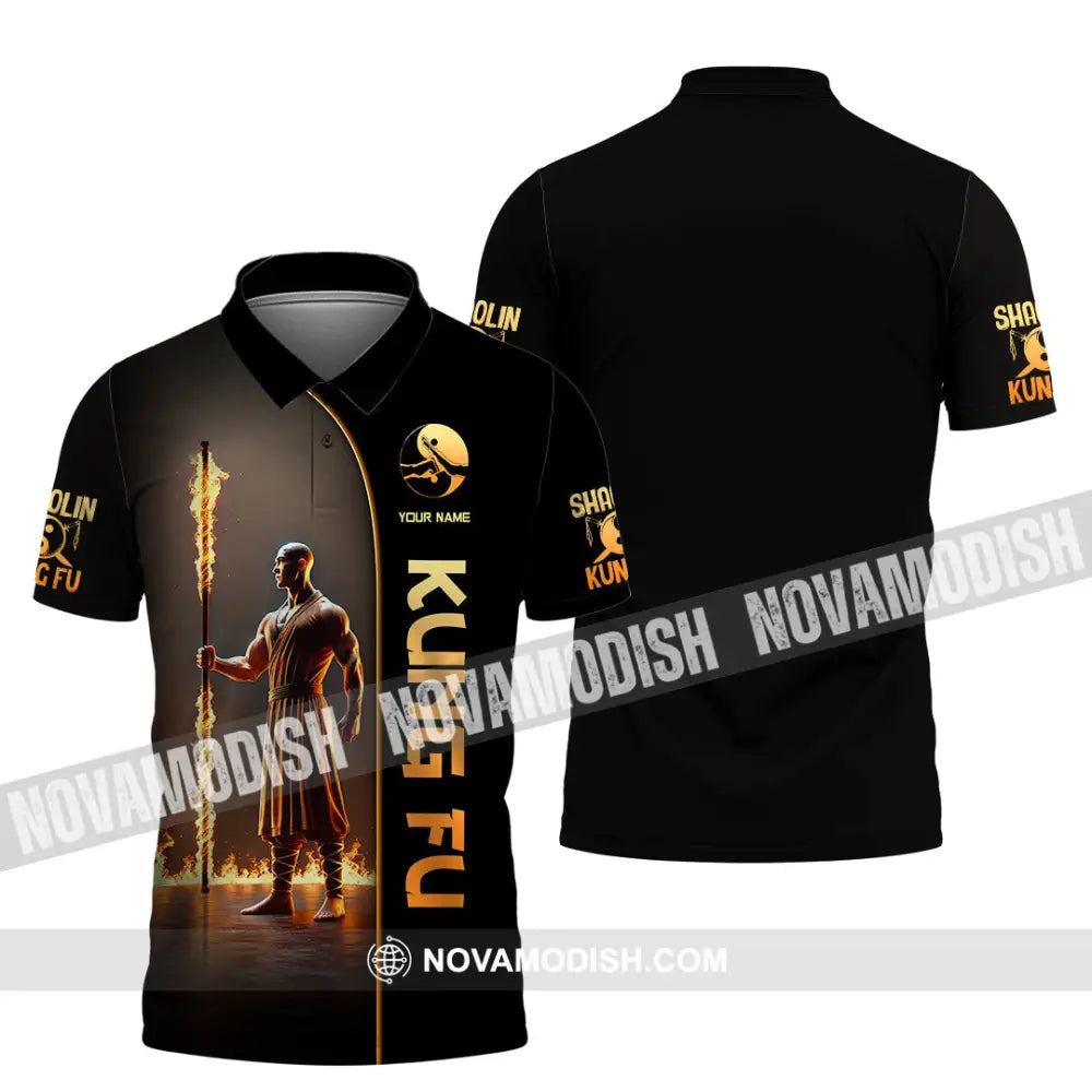 Unisex Shirt Custom Name Kung Fu Lover Gift Polo / S T-Shirt