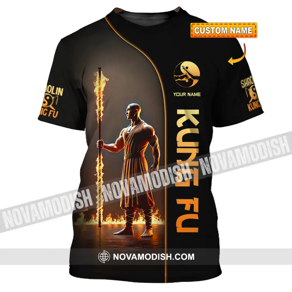Unisex Shirt Custom Name Kung Fu Lover Gift T-Shirt