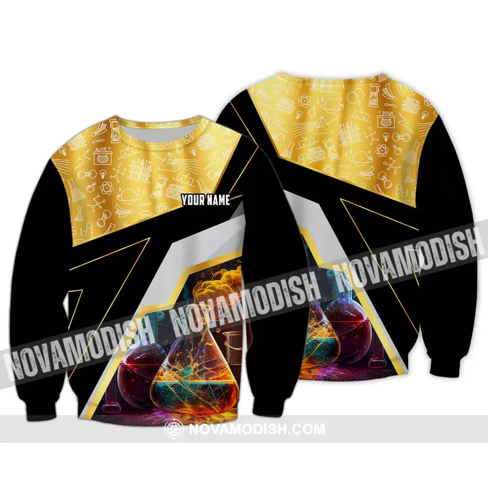 Unisex Shirt - Custom Name Lab Scientist Shirt Long Sleeve / S T-shirt