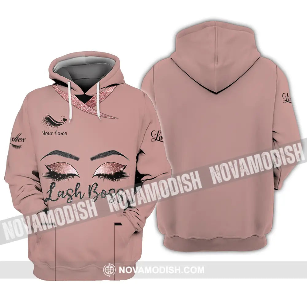 Unisex Shirt - Custom Name Shirt Lash Boss Hoodie / S T-shirt