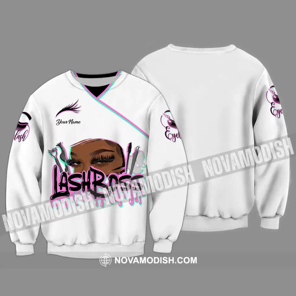 Unisex Shirt - Custom Name Lash Boss Shirt Long Sleeve / S T-shirt