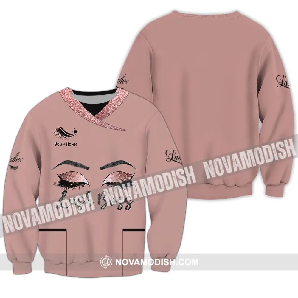 Unisex Shirt - Custom Name Shirt Lash Boss Long Sleeve / S T-shirt