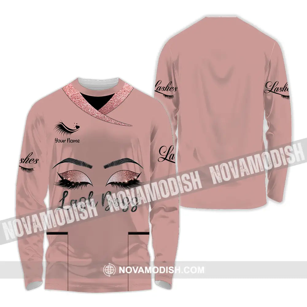 Unisex Shirt - Custom Name Shirt Lash Boss Long Sleeve Shirt / S T-shirt