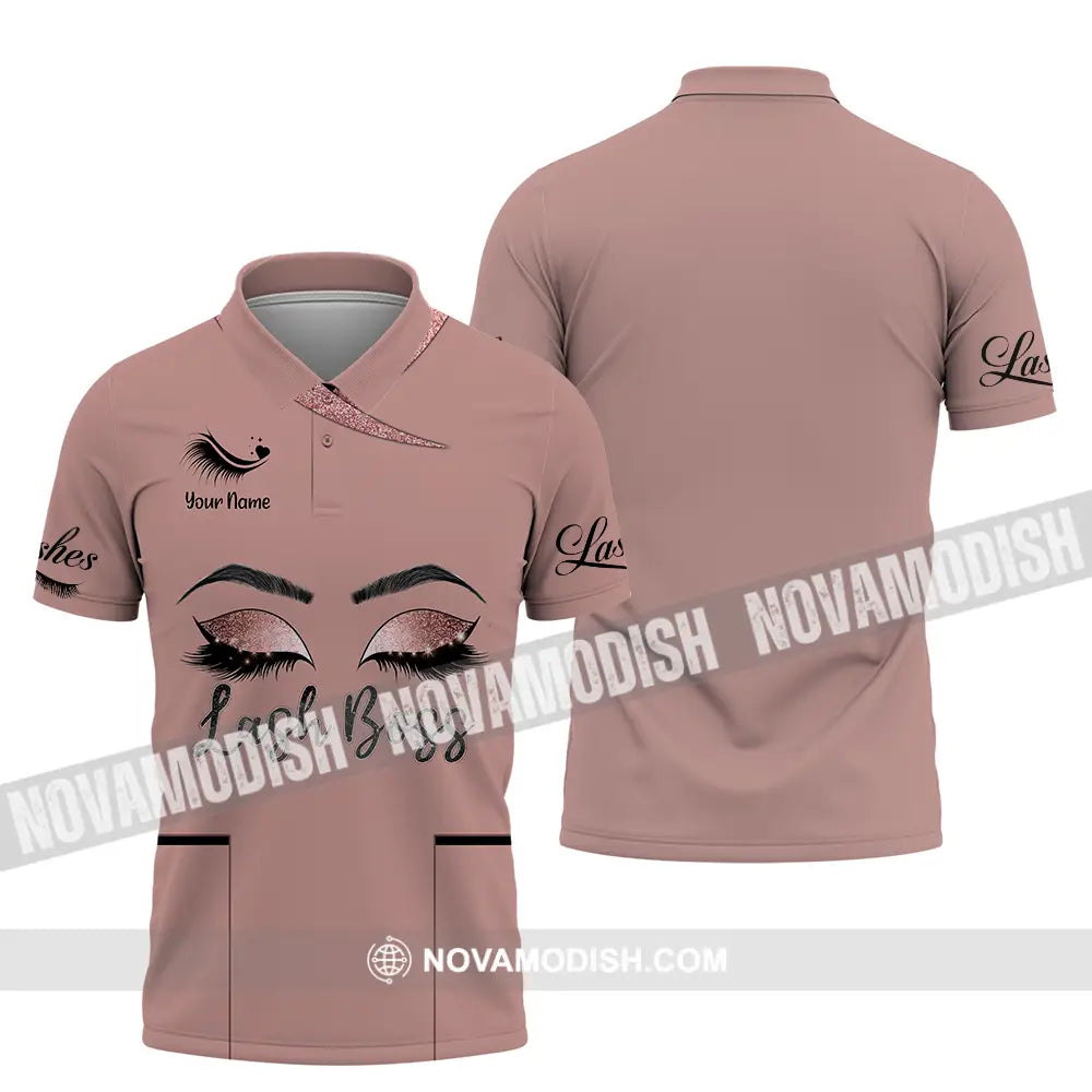 Unisex Shirt - Custom Name Shirt Lash Boss Polo Shirt / S T-shirt