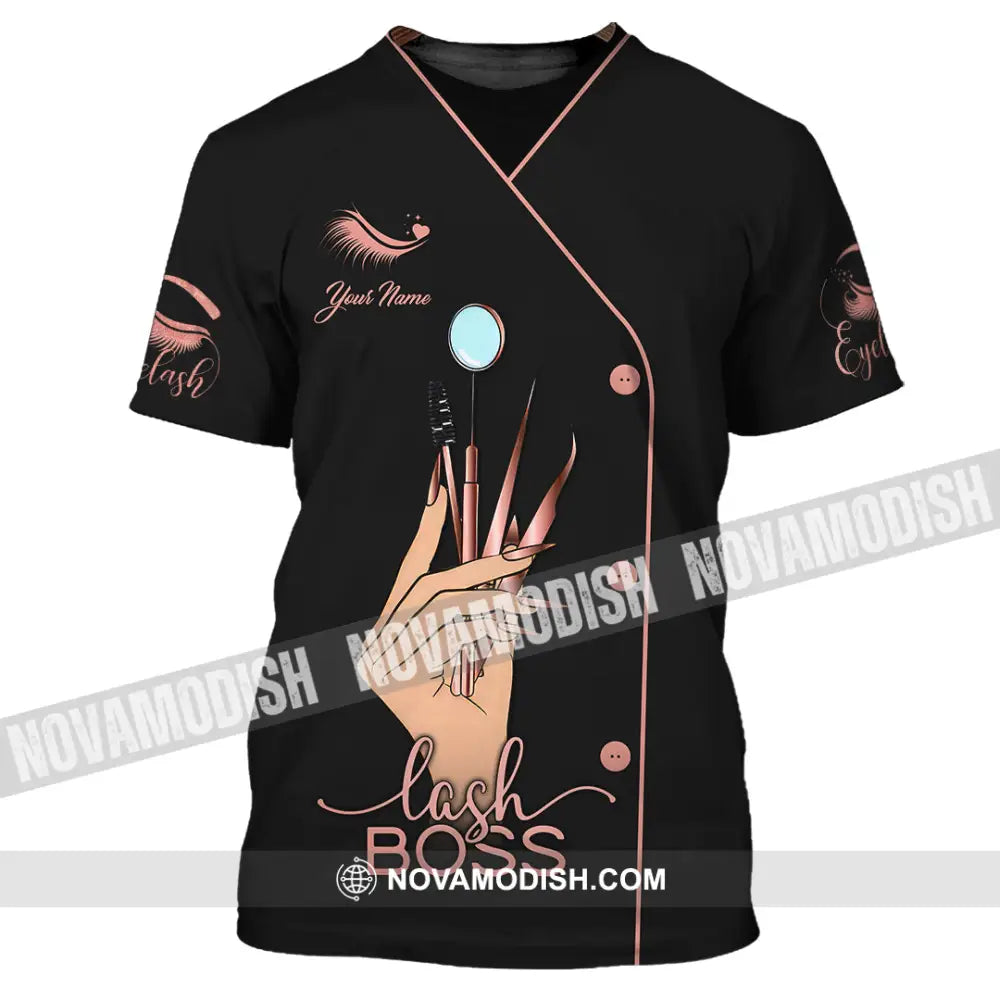 Unisex Shirt - Custom Name Lash Boss Shirt T-Shirt / S T-shirt