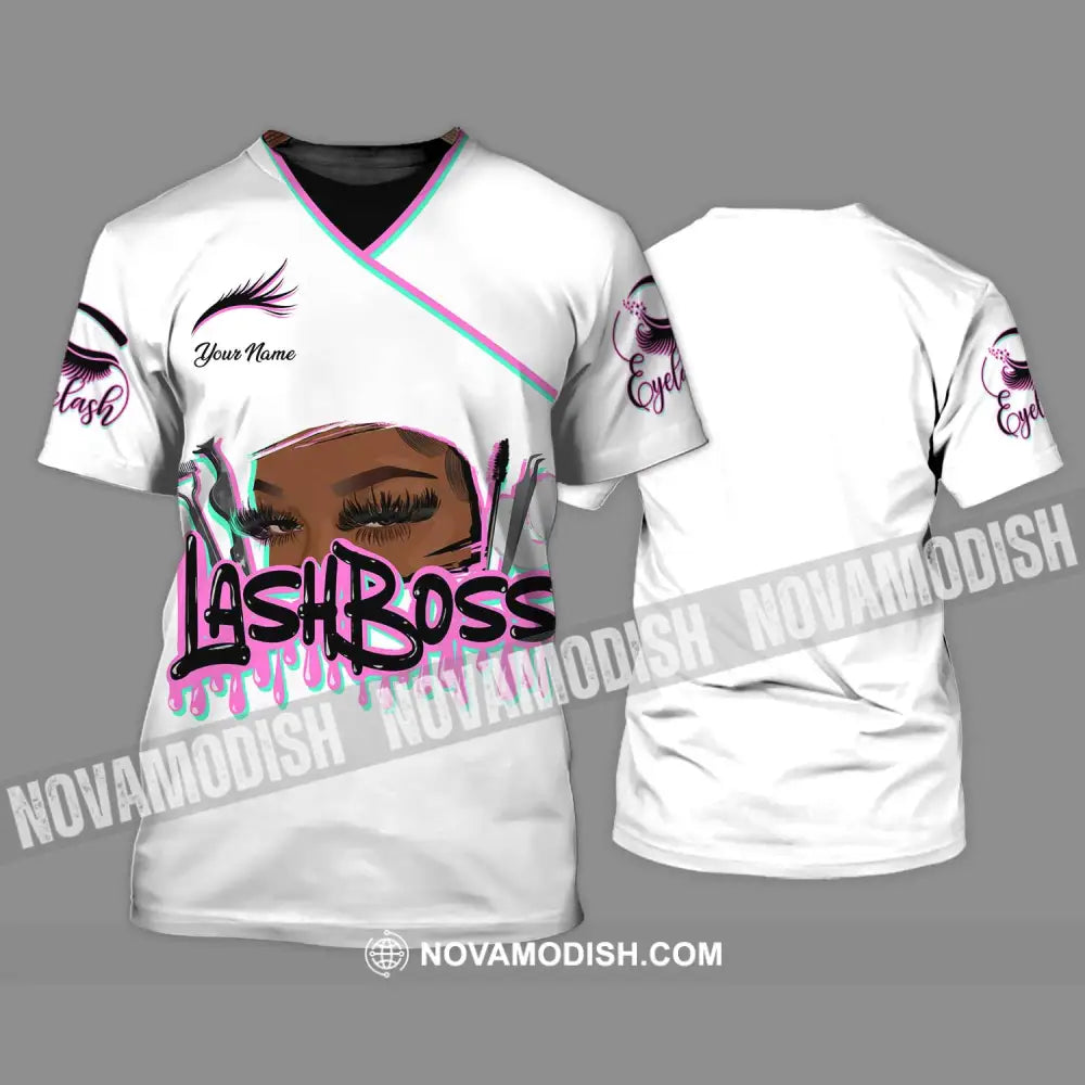 Unisex Shirt - Custom Name Lash Boss Shirt T-Shirt / S T-shirt