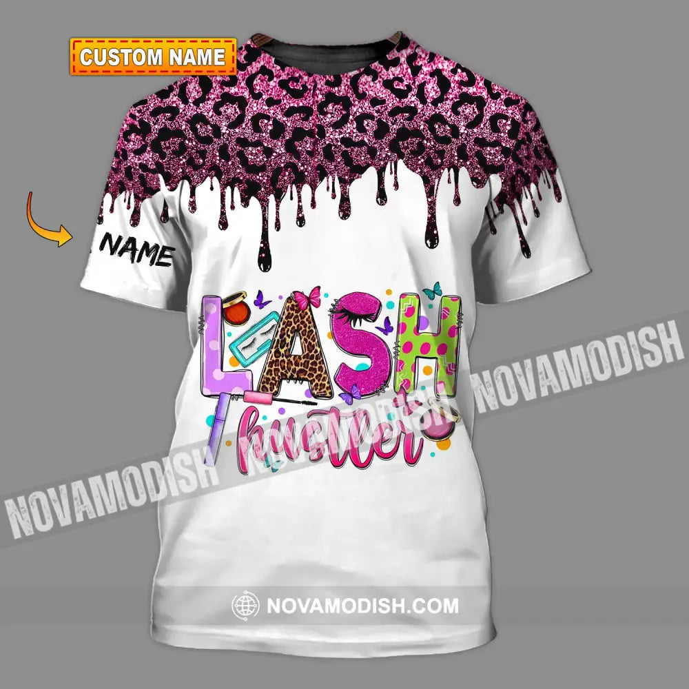 Unisex Shirt - Custom Name Shirt Lash Hustler T-shirt