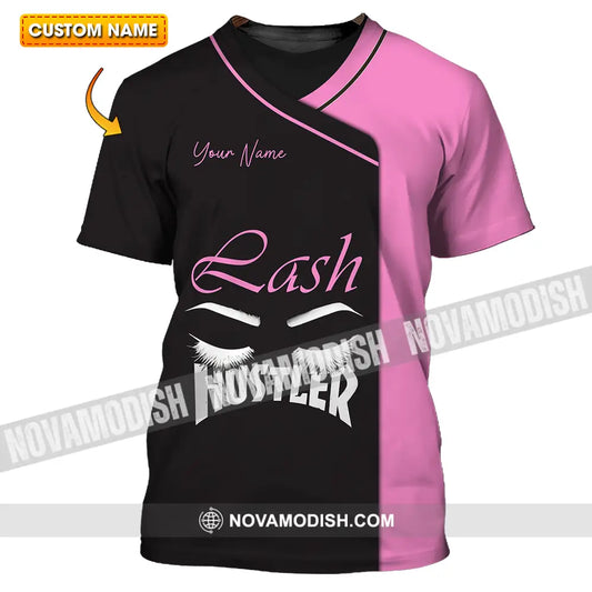 Unisex Shirt - Custom Name Shirt Lash Hustler T-shirt