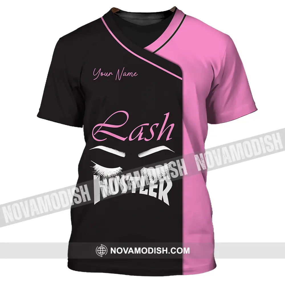 Unisex Shirt - Custom Name Shirt Lash Hustler T-Shirt / S T-shirt