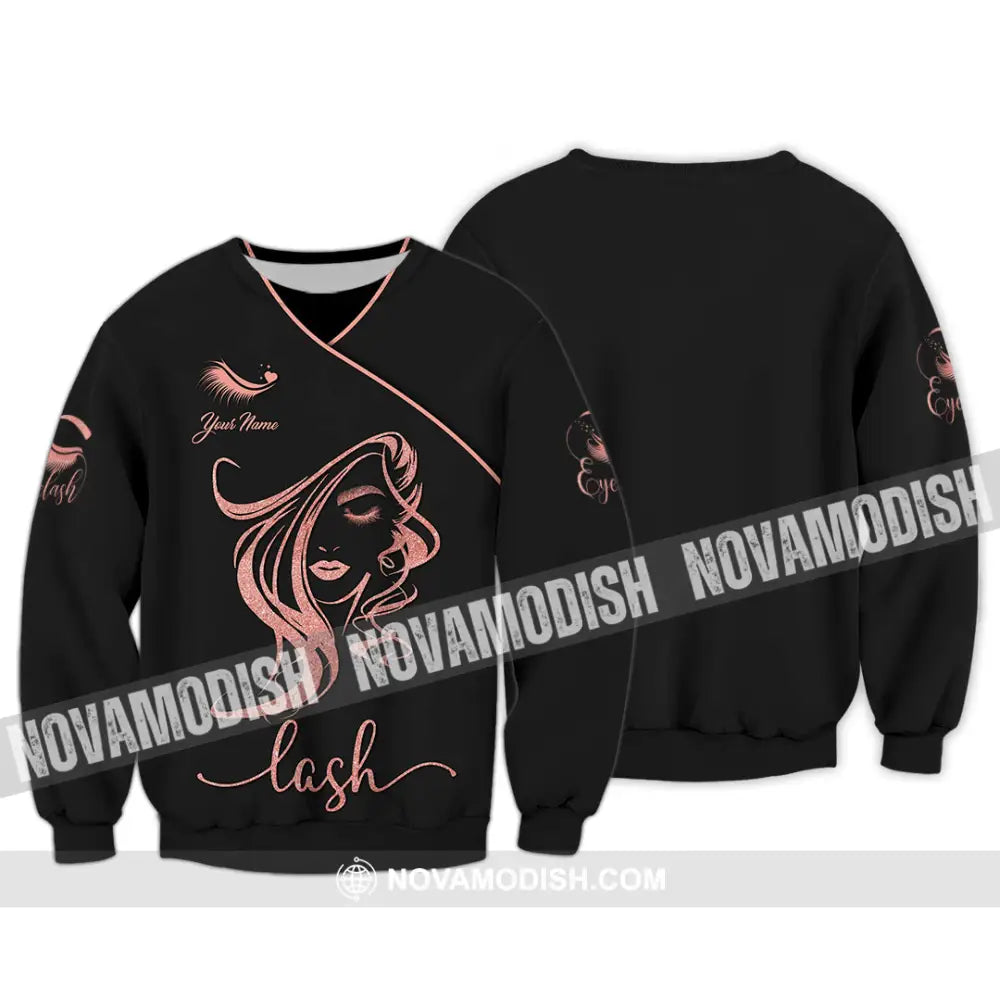 Unisex Shirt - Custom Name Lash Shirt Long Sleeve / S T-shirt