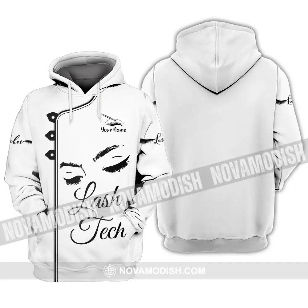 Unisex Shirt - Custom Name Lash Teach Light Shirt Hoodie / S T-shirt