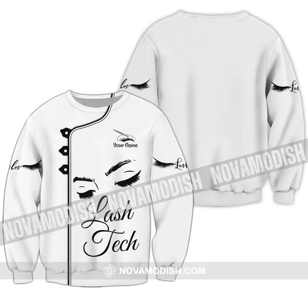 Unisex Shirt - Custom Name Lash Teach Light Shirt Long Sleeve / S T-shirt