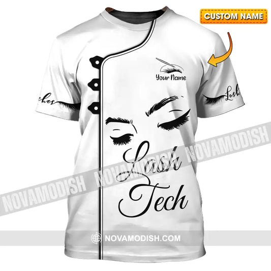 Unisex Shirt - Custom Name Lash Teach Light Shirt T-shirt