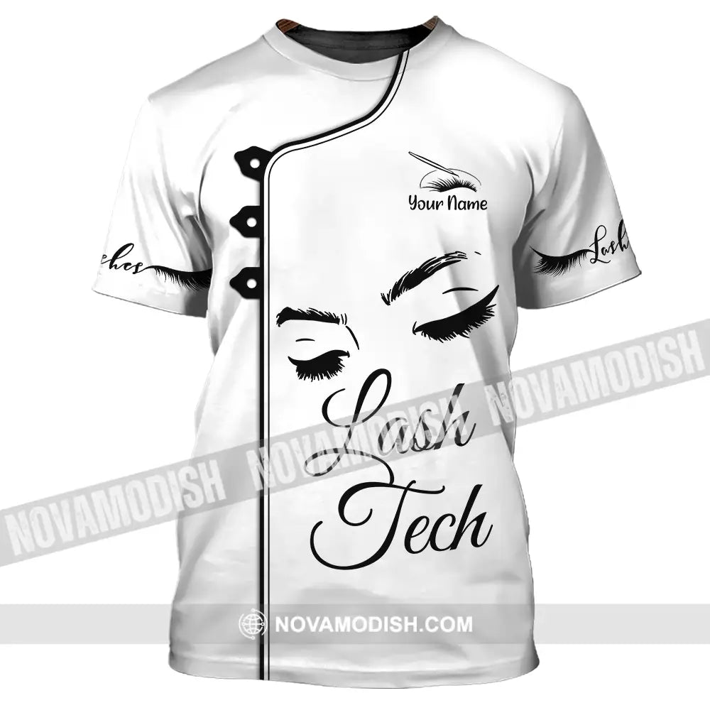 Unisex Shirt - Custom Name Lash Teach Light Shirt T-Shirt / S T-shirt
