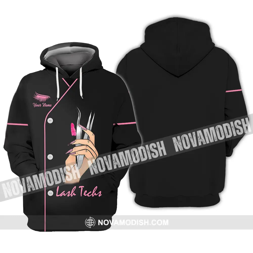 Unisex Shirt - Custom Name Shirt Lash Teaches Hoodie / S T-shirt