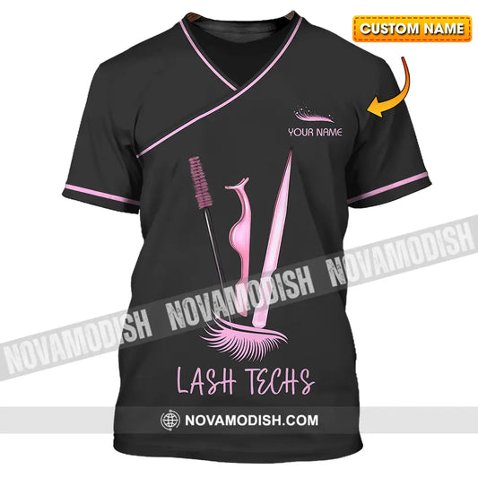 Unisex Shirt - Custom Name Lash Teaches Shirt T-shirt