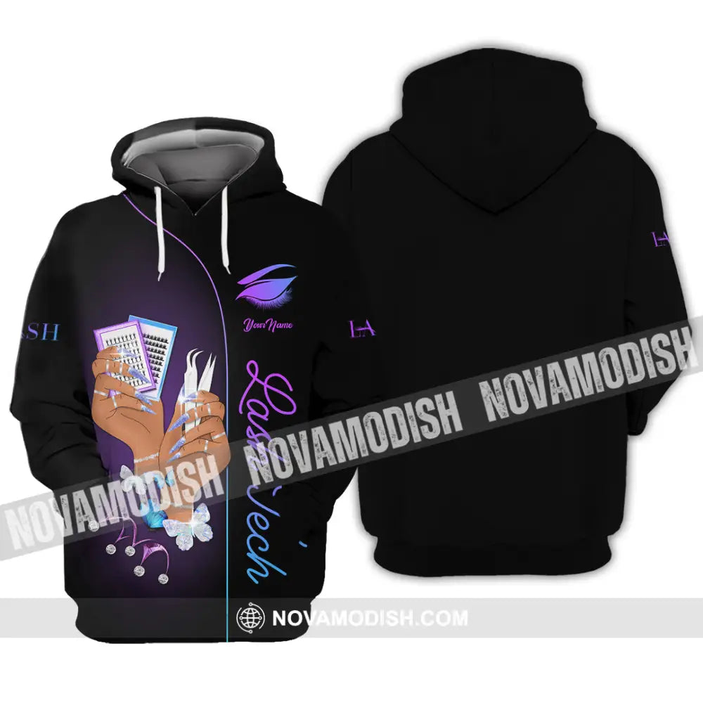 Unisex Shirt - Custom Name Shirt Lash Tech Hoodie / S T-shirt