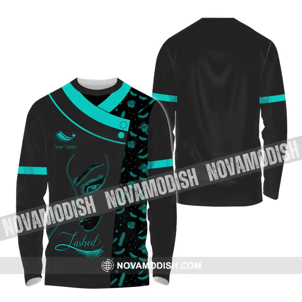 Unisex Shirt - Custom Name Shirt Lashed Long Sleeve Shirt / S T-shirt