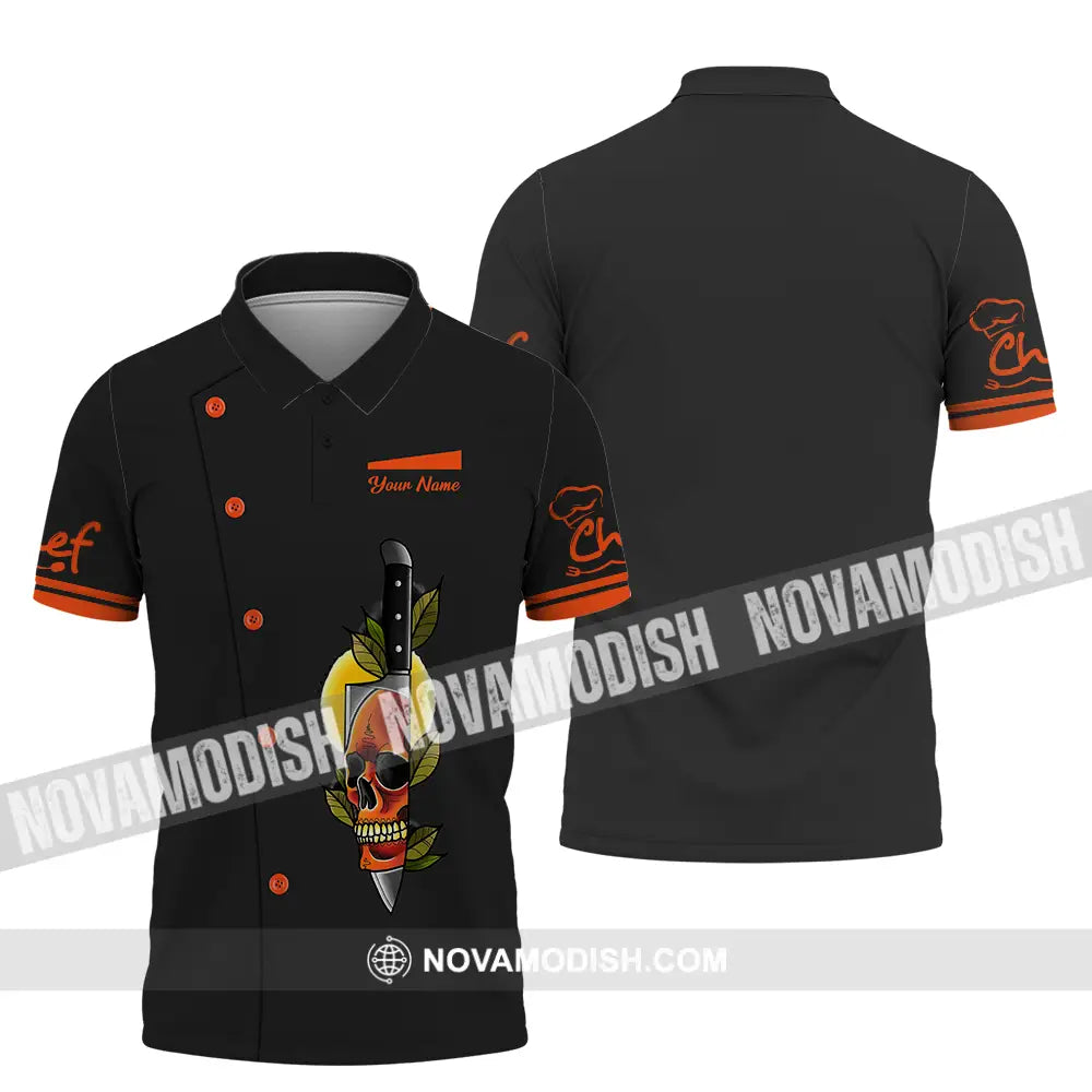 Unisex Shirt - Custom Name Lemon Chef Knife Shirt Polo Shirt / S T-shirt